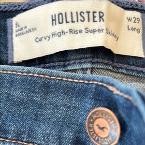 Hollister High-Rise Super Skinny Jeans - Dark Blue
